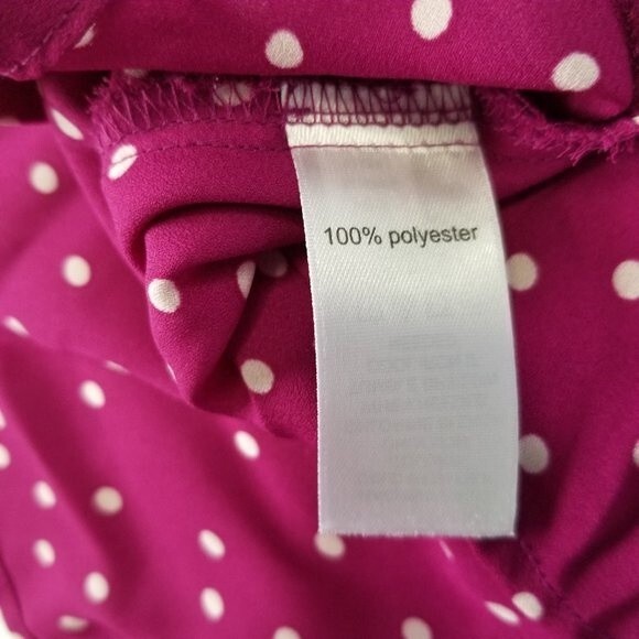 Maurices Pink Polka Dot Blouse - Picture 8 of 8